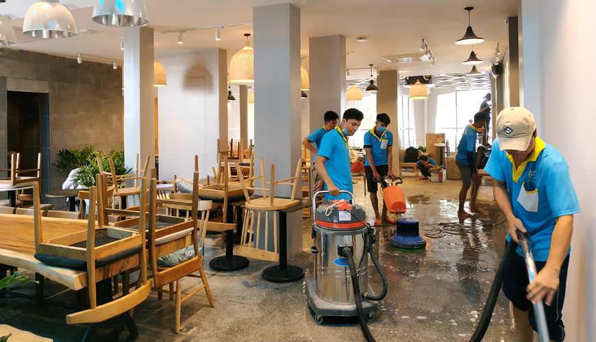 Đơn hàng vệ sinh tòa nhà ưu tiên lao động chăm chỉ, chịu khó và kiên trì